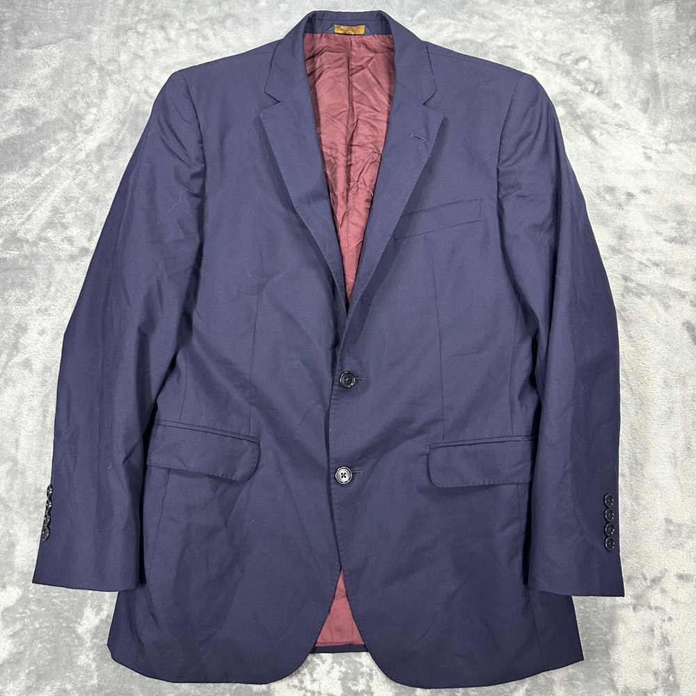 Brooks Brothers Brooksgate Milano Fit Blazer 40R Navy Vitale Barberis Canonico
